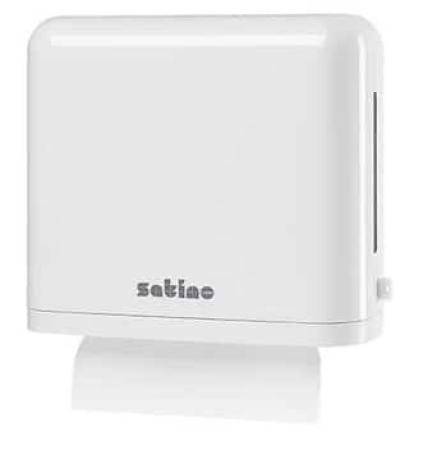 SATINO Handdoekdispenser - Interfold - Wit - Klein (33 x 28 x 11cm)