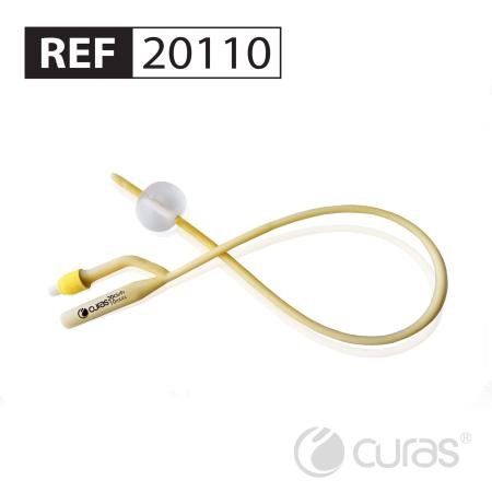 Curas Foley-katheter - Gesiliconiseerd (latex) - CH20 - 10ml - 2-wegs - 40cm - per stuk