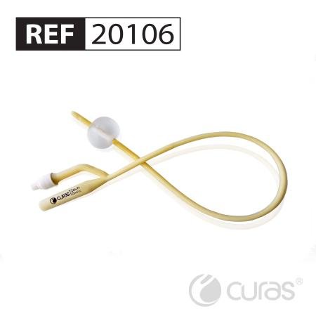 Curas Foley-katheter - Gesiliconiseerd (latex) - CH12 - 10ml - 2-wegs - 40cm - per stuk