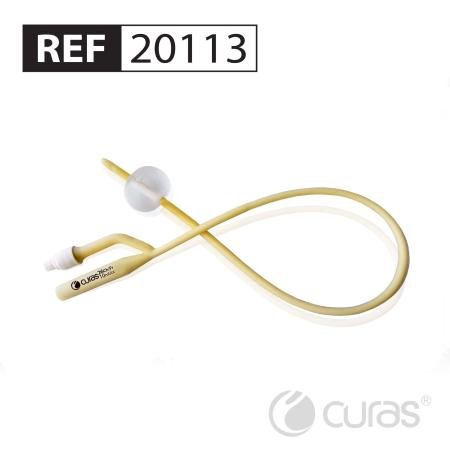 CURAS Foley-katheter - Gesiliconiseerd - CH26 - 10ml - 2-wegs - 40cm - per stuk