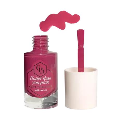 Cent Pur Cent Nailpolish Hotter than you pink
