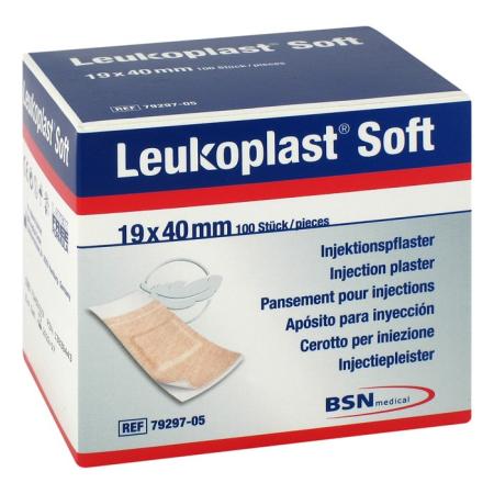 Leukoplast Soft Injectiestrips - 19 x 40mm - 100 stuks