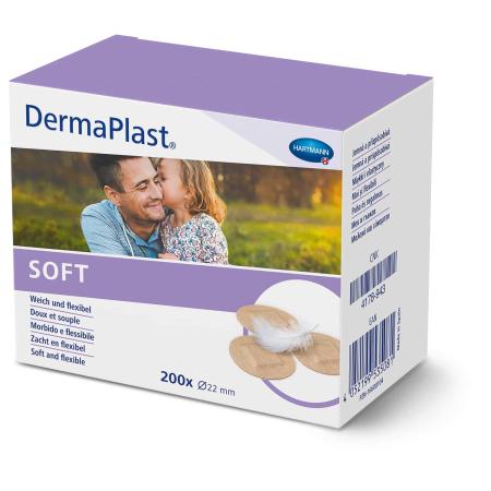 Dermaplast Soft Spots - 22mm diameter - Latexvrij - 200 stuks