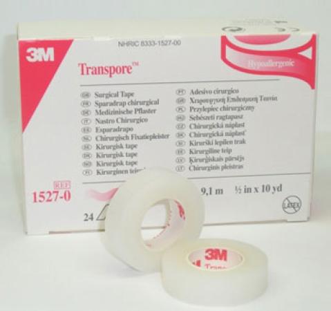 Transpore - 1,25cm x 9,14m  (doos van 24 stuks)