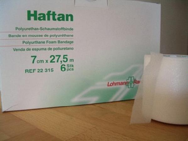 Haftan Windel - PU-schuim - Wit - 7cm x 27,5m - 6 stuks
