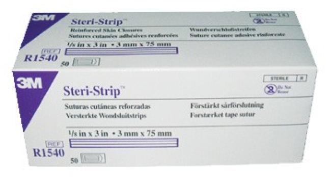 Steri-Strip Wondsluiting - 3 x 75mm - per vel van 5 strips