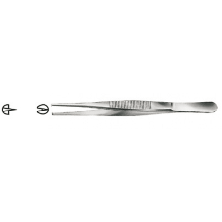 Pincet chirurgisch 1x2 - recht - 13cm
