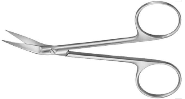 Aesculap cideaux Iris - pt/pt - courbure latérale 11cm