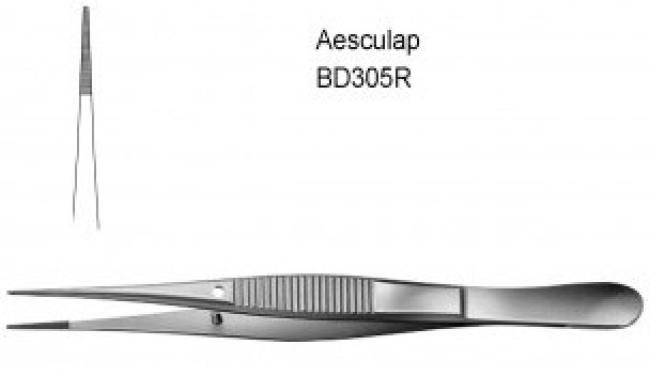 AESCULAP Fijn anatomisch pincet - Recht - 14,5cm