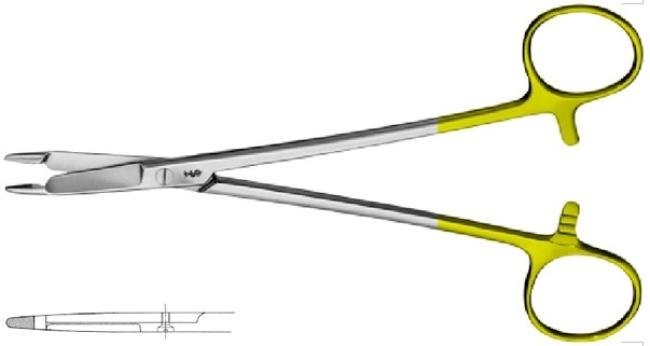 AESCULAP Olsen-Hegar TC Naaldvoerder met schaar - 16,5cm