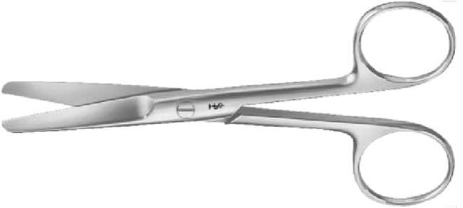 AESCULAP Chirurgische schaar - Recht - Stomp/stomp - 14,5cm